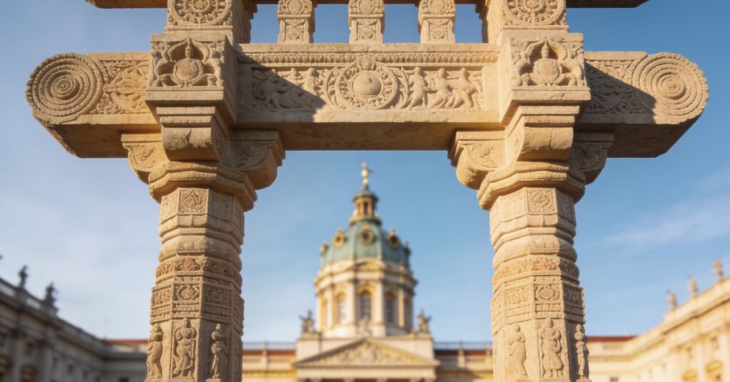 Rekonstruktion des Sanchi Tores vor Berliner Schloss: Ein neues Highlight